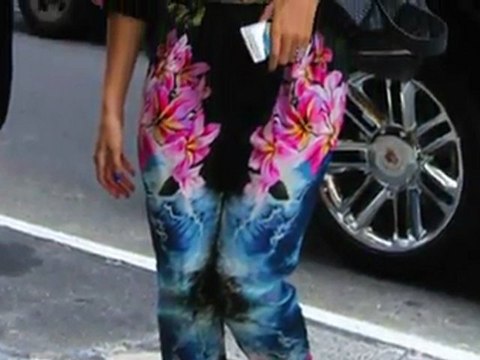 Beyonce Dazzles in Floral Pants