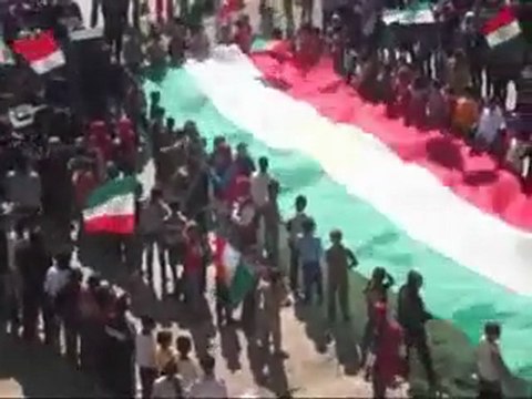 فري برس قامشلو حي قناة السويس جمعة قادمون يا دمشق 23 3 2012