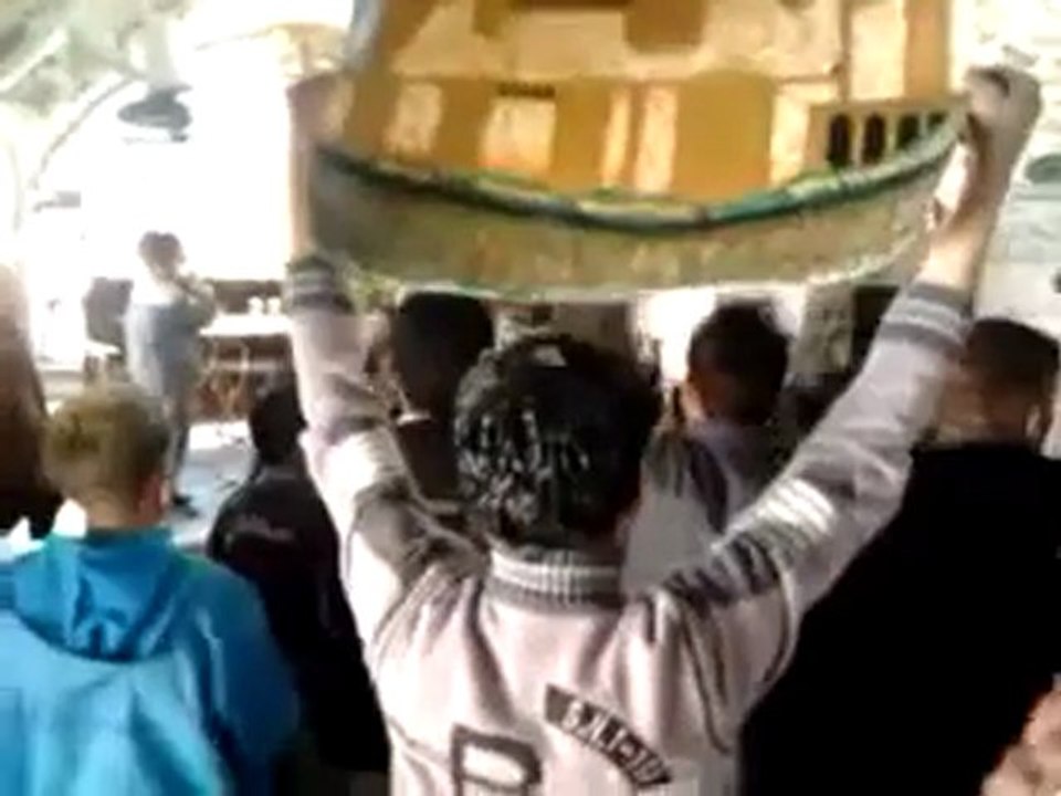 فري برس حمص مظاهرة قلعة الحصن جمعة  قادمون يا دمشق23 3 2012