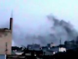 فري برس حمص لحظة سقوط الهاون على حمص القديمة 22 3 2012 ج5