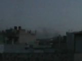 فري برس حمص لحظة سقوط الهاون على حمص القديمة 22 3 2012 ج4