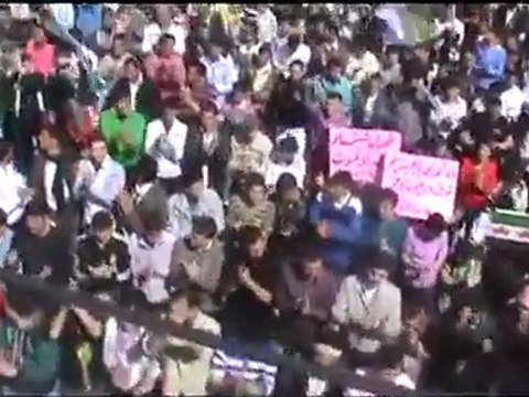 فري برس ريف حلب دارةعزة مظاهرةحاشدة في جمعة قادمون ياادمشق ياالله مالنا غيرك يالله 23 3 2012 ج1