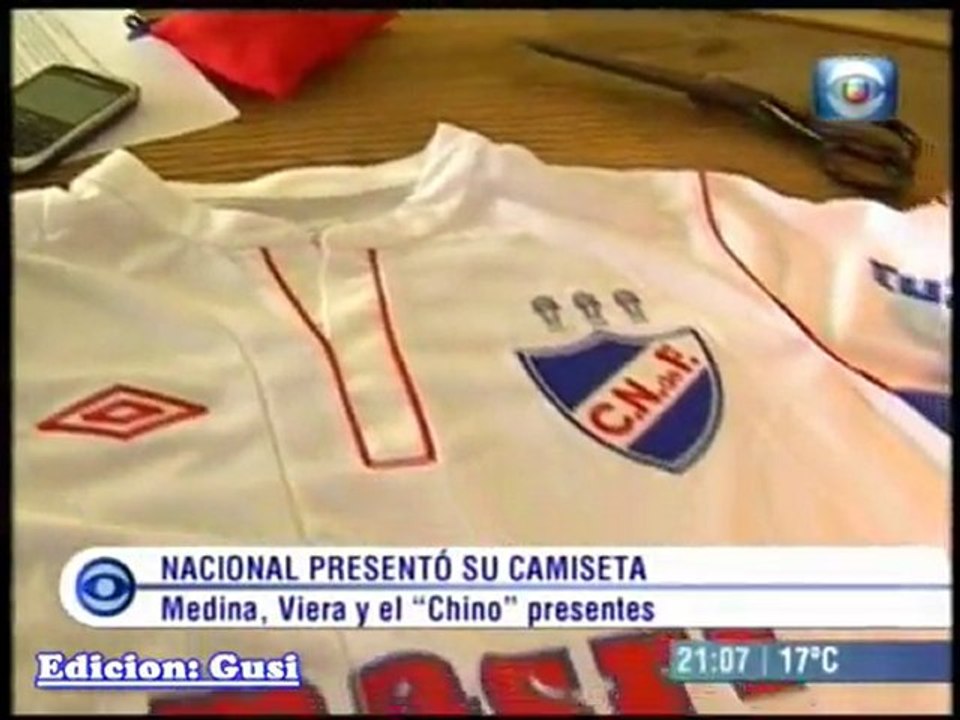 Nacional presento su camiseta