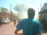 فري برس ريف حماه المحتلة القصف على مدينة كرناز أثناء خروج المظاهرة في المدينة 23 3 2012