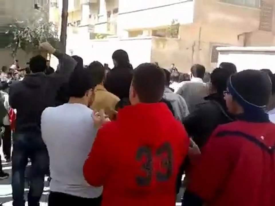 فري برس حماة المحتلة مظاهرة جنوب الملعب قادمون يا دمشق 23 3 2012