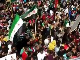 فري برس قامشلو دعاء المتظاهرين لنصرة السوريين23 3 2012