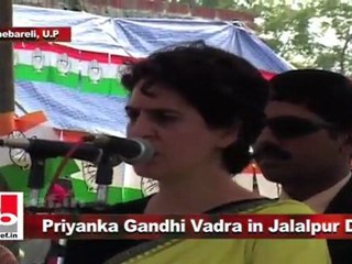 Priyanka Gandhi Vadra in Jalalpur Dhai seeking support for Congress