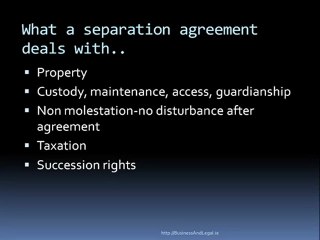 Separation Agreements in Ireland-Family Law