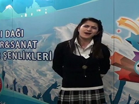 Ümmü Gülsüm Hasar Ağrı Liseler Arası Ses Yarışması İkincisi