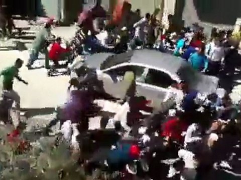 فري برس حماة المحتلة مظاهرة البياض واطلاق النار جمعة دمشق 23 3 2012