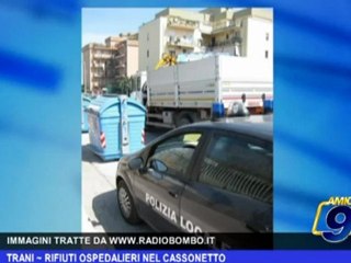 Trani | Rifiuti ospedalieri nel cassonetto
