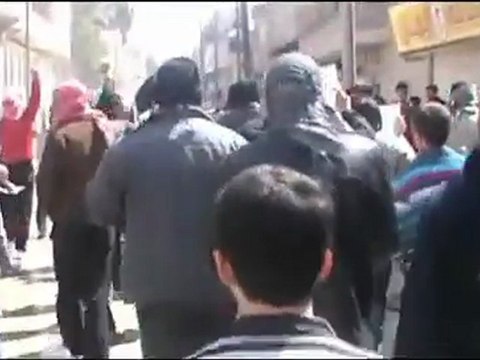 فري برس حلب شباب ثورة حلب مظاهرة المرجة 23 3 2012ج1