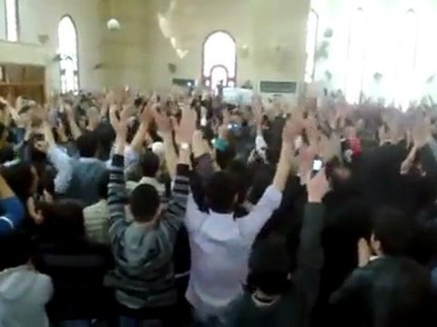 فري برس دمشق مظاهرة جامع زين العابدين في حي الميدان بدمشق 23 3 2012