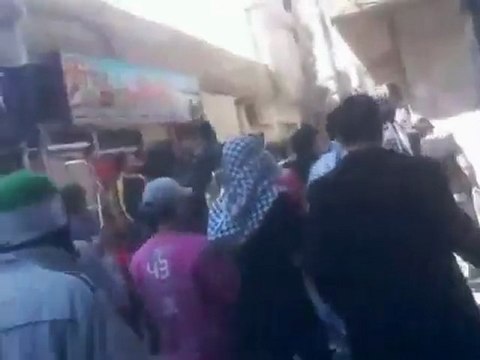 فري برس دمشق حي التضامن مظاهرة خرجت من ساحة الحرية 23 3 2012