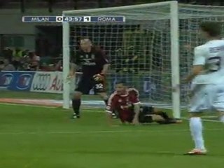 [HD]  AC Milan vs Roma 0-1 Goal P.D. Osvaldo ´44´ from Italy - Serie A / 2012-03-24/25