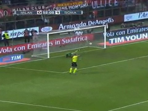 [HD] AC Milan vs Roma 1-1 Goal Panalty Zlatan Ibrahimovic ´53´ from Italy - Serie A / 2012-03-24/25