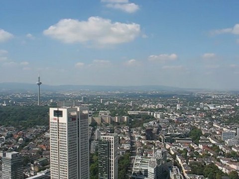 Francfort, Allemagne : vue aérienne nord-est