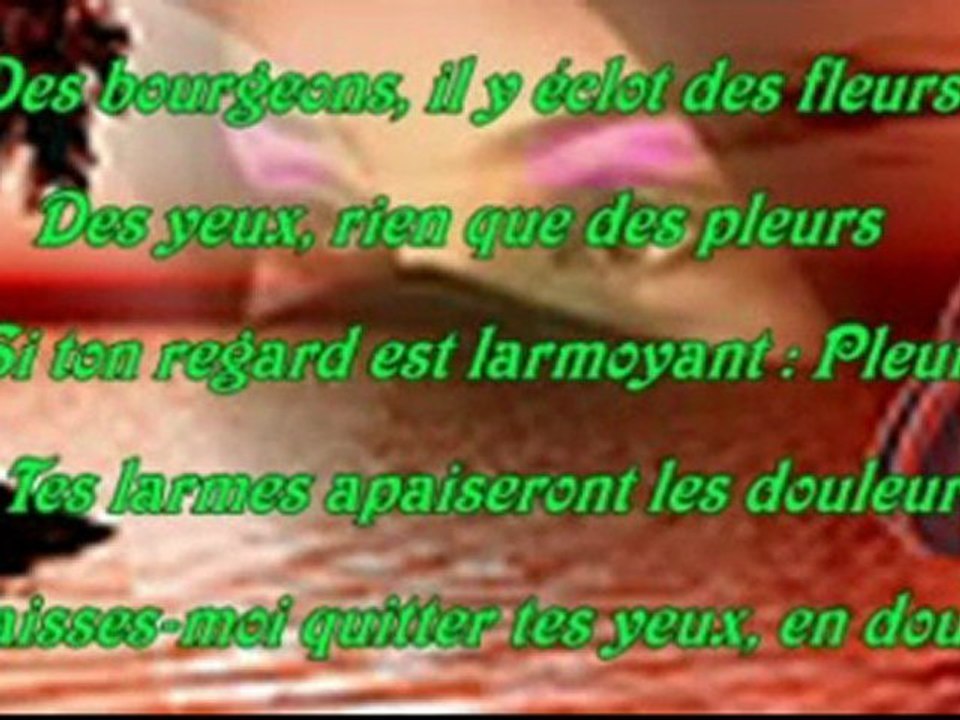 Poesie -Les Larmes de tes Yeux -Tizi-Gheniff F.Bozetine