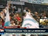 Argentina conmemora Día de la Memoria
