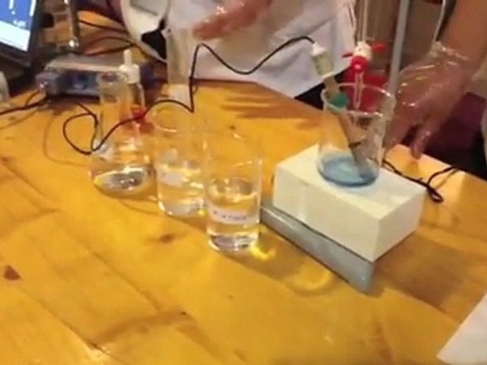 Lavage industriel, neutralisation de la lessive.