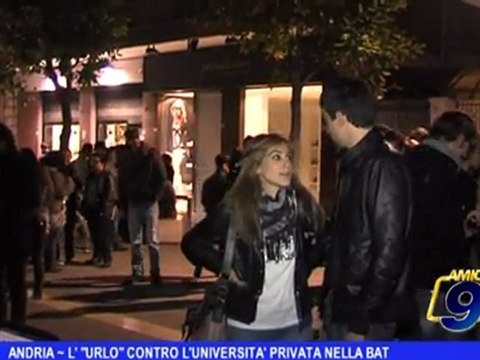 Andria | L'urlo contro l'Università privata nella BAT