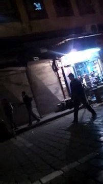 فري برس دمشق مظاهرة اتحاد شباب دمشق للتغيير عند قلعة دمشق 24 3 2012