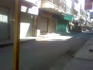 فري برس حمـاة المحتلة إضراب عام في سوق النجارين 2012 3 24