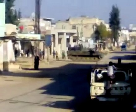 فري برس تواجد الدبابات في كفرنبودة في ريف حماة 24 3 2012