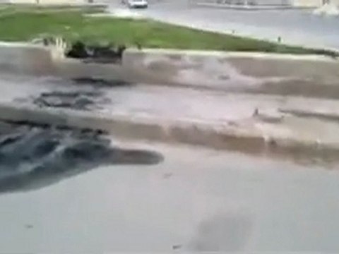 فري برس اطلاق الرصاص على السيارات وحرق الدراجات في قرية معردس ريف حماه 24 3 2012