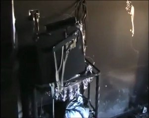 فري برس ادلب سرمين اثار الدمار على المحلات والمنازل24 3 2012 ج3