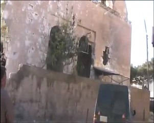 فري برس ادلب سرمين اثار الدمار على المحلات والمنازل24 3 2012 ج2