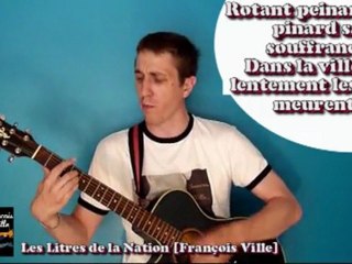 Les Litres de la Nation (épopée alcoolisée d'un mec trompé, live acoustique par François Ville)