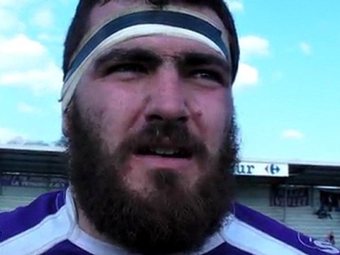 Rugby Fédérale 1 - Damien Jourdain, réagit après USB - CASE