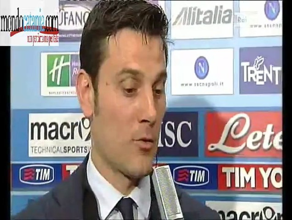 Montella e Mazzarri post Napoli-Catania 2-2