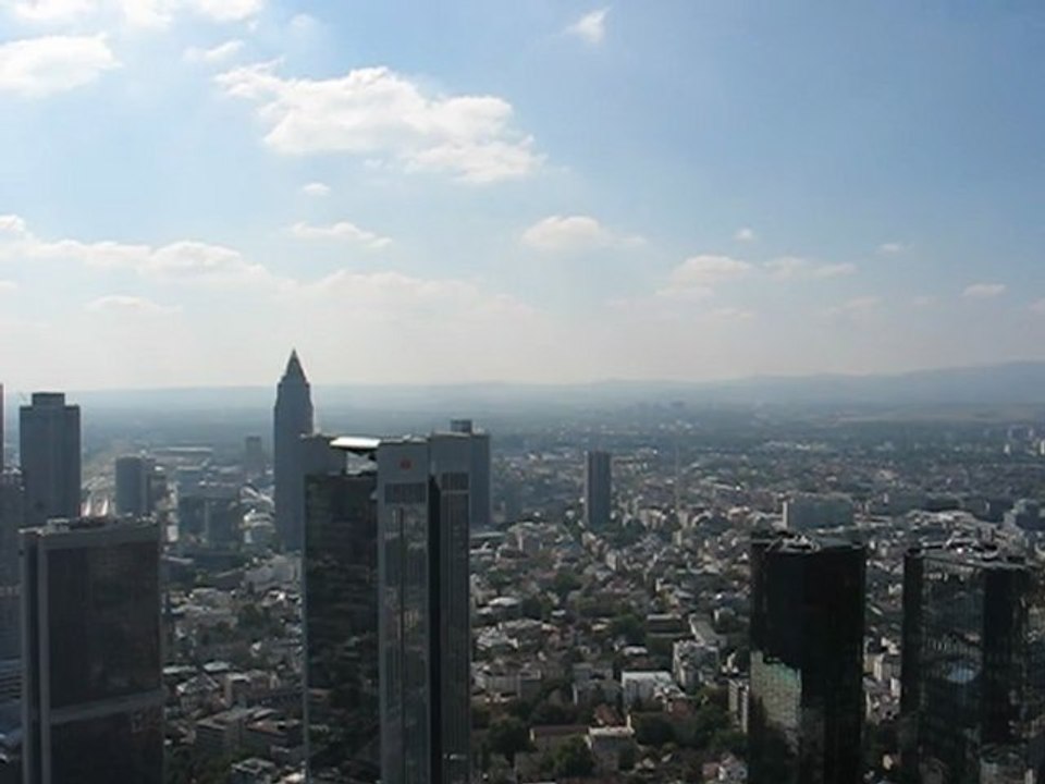 Francfort, Allemagne : vue aérienne nord ouest