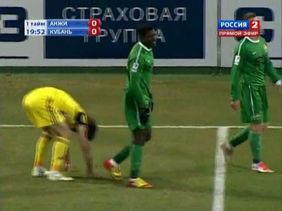 Анжи - Кубань 1-ый тайм