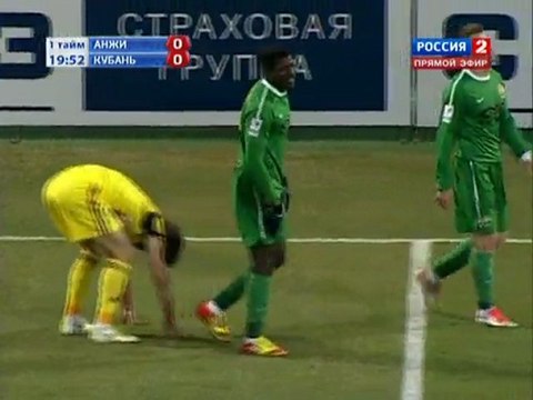 Анжи - Кубань 1-ый тайм