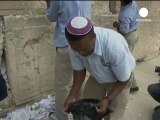 Clear-up time at Jerusalem's Western Wall