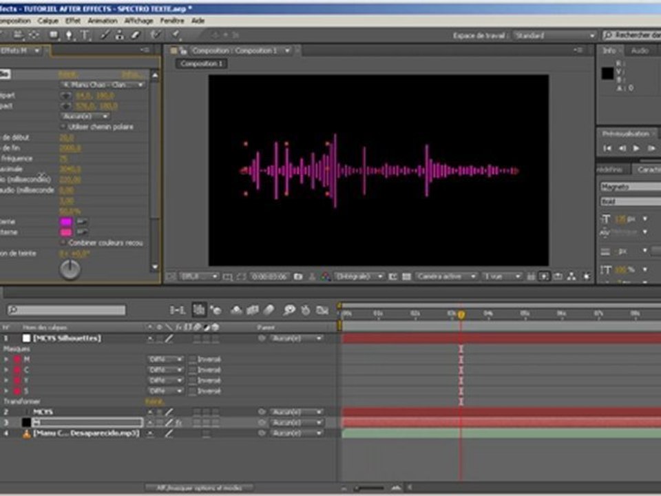 TUTORIEL AFTER EFFECTS - SPECTRO TEXTE