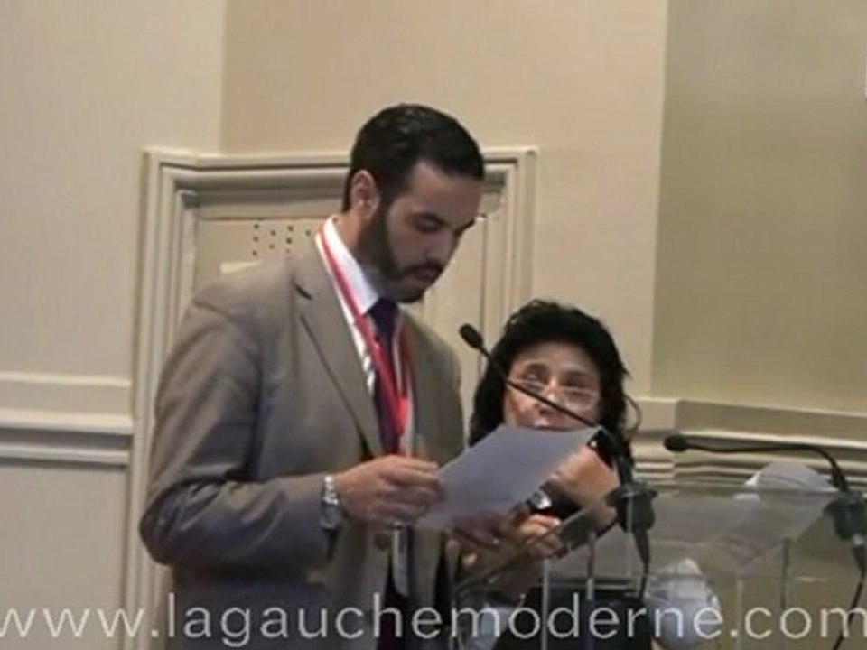 Malika Gauthié et Mourad Souni -  Présentation du programme "La formation continue pour maintenir l'employabilité" - Convention nationale de La Gauche Moderne le 24 mars 2012