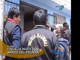 Cusco Hallan mil sacos de arroz del PRONAA que iban a ser reembolsados