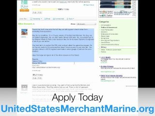 How to apply for merchant marines?