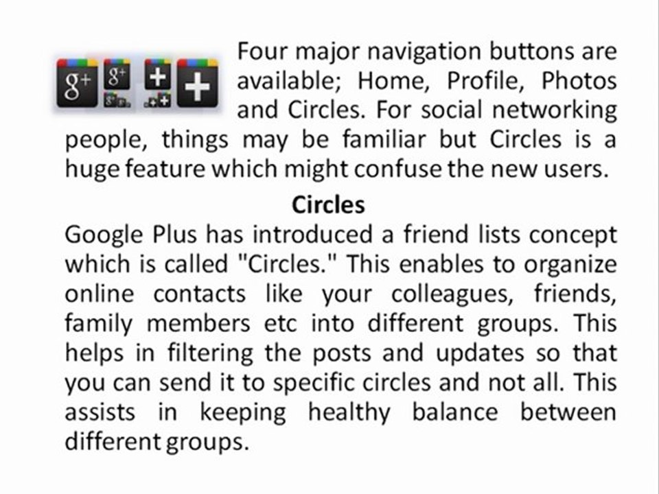 Google Plus - An Introduction