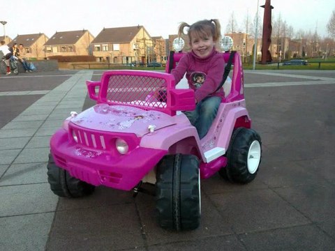 4X4 Style HUMMER voiture électrique 12V - Rose pour fillettes