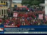 Marchan en Táchira por salud del presidente Chávez