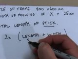 Measure Picture Frame Length of Framing Material to Buy