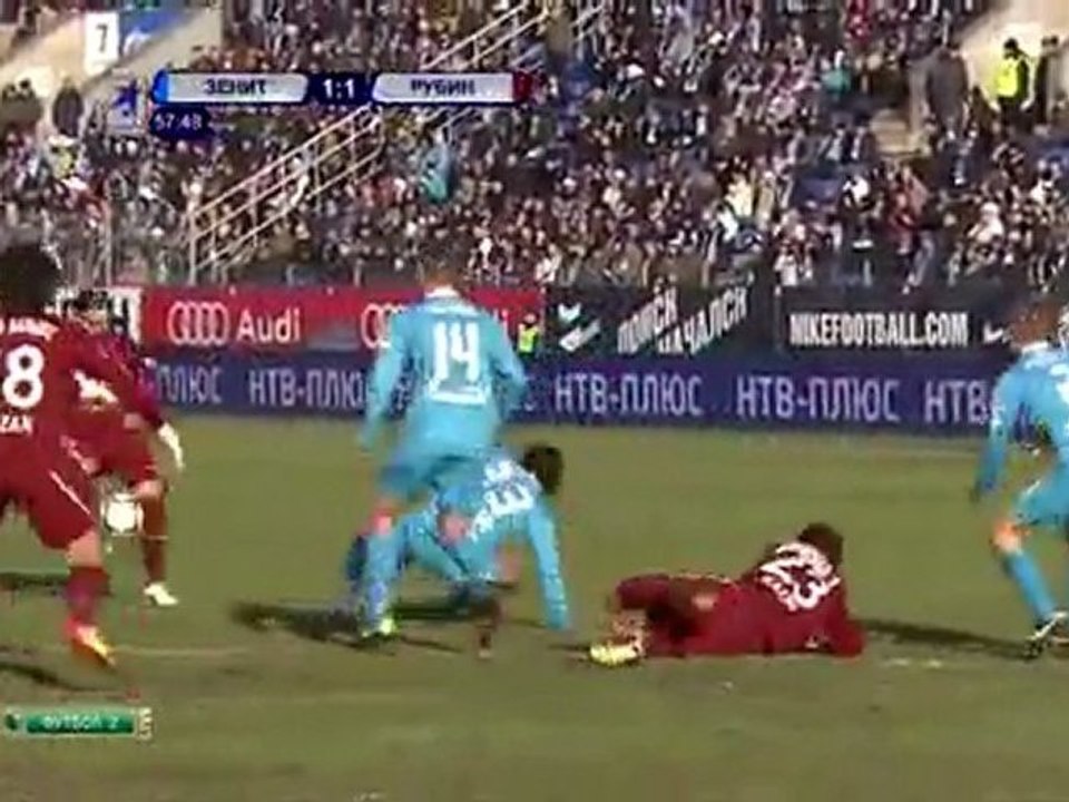 РФПЛ 2011/12. 36 тур. Зенит - Рубин 1-1 (1-1 Вальдес)