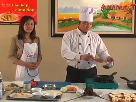 Tôm Hùm bỏ lò với Phomat (Vào bếp cùng Sao - Số 9) - amthuc.tv - tapchiamthuc.vn