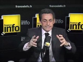 Sarkozy : "les chiffres du chômage traduisent une reprise économique"