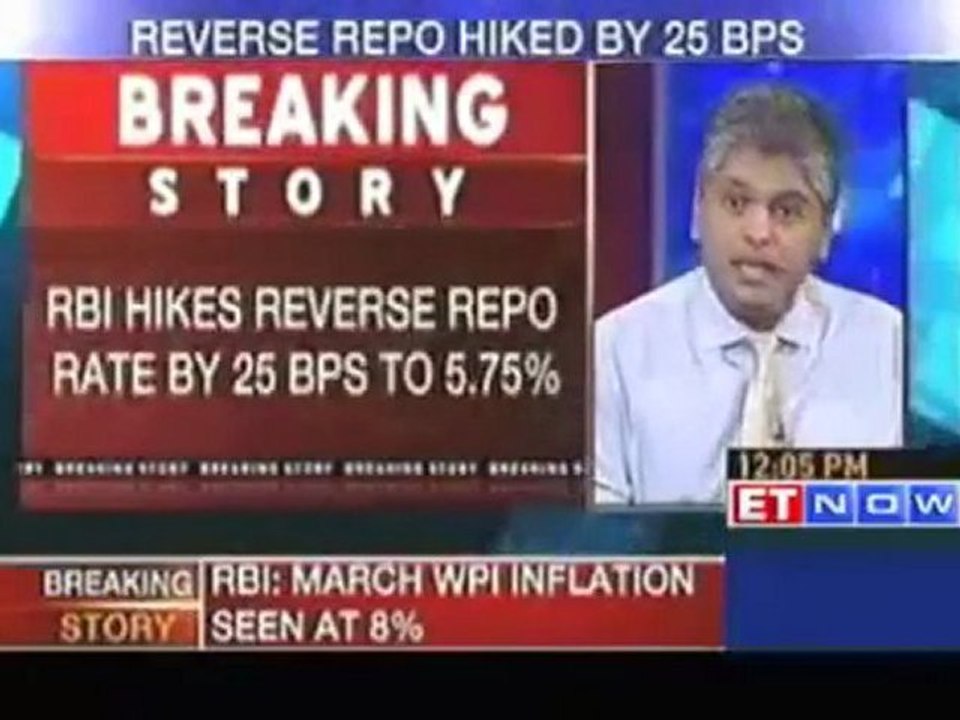 RBI hikes repo rate by 25 bps to 6.75, leaves CRR unchanged